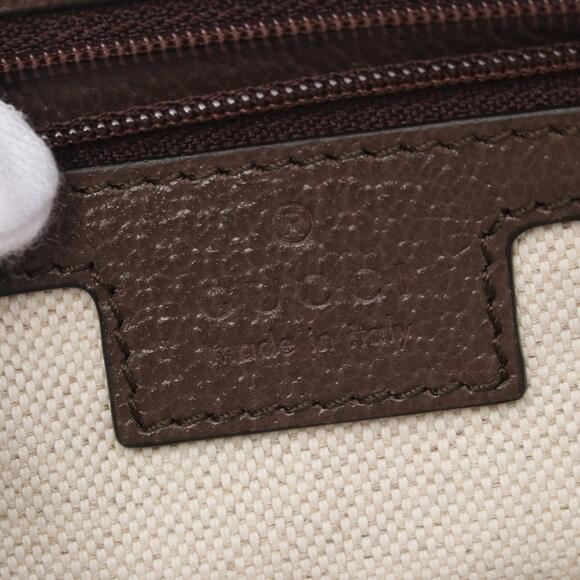 Gucci GG Supreme Pouch Bag canvas leather beige brown - Picture 4 of 4